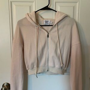 Cropped zip up